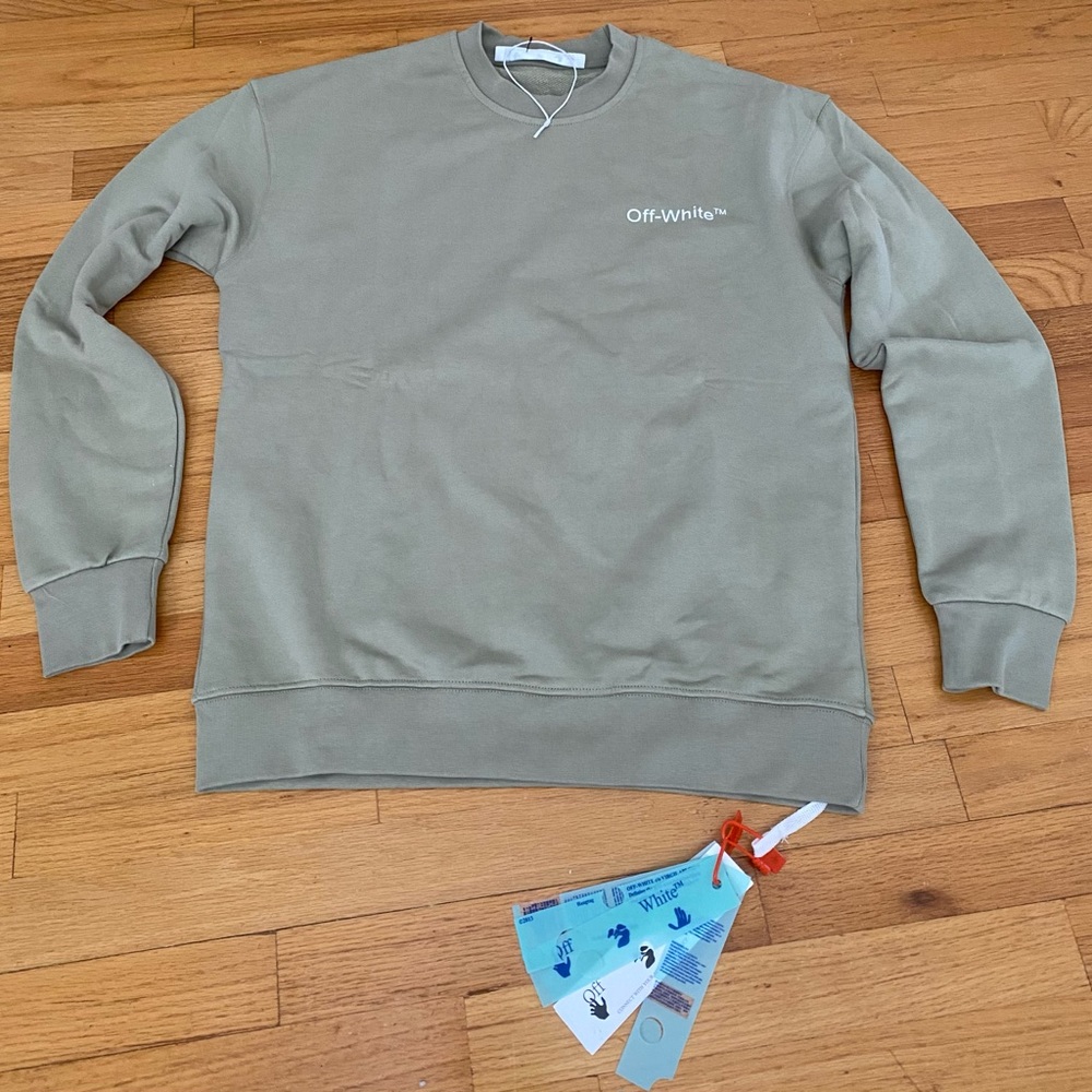 Off White Sweater Medium Men - image 3